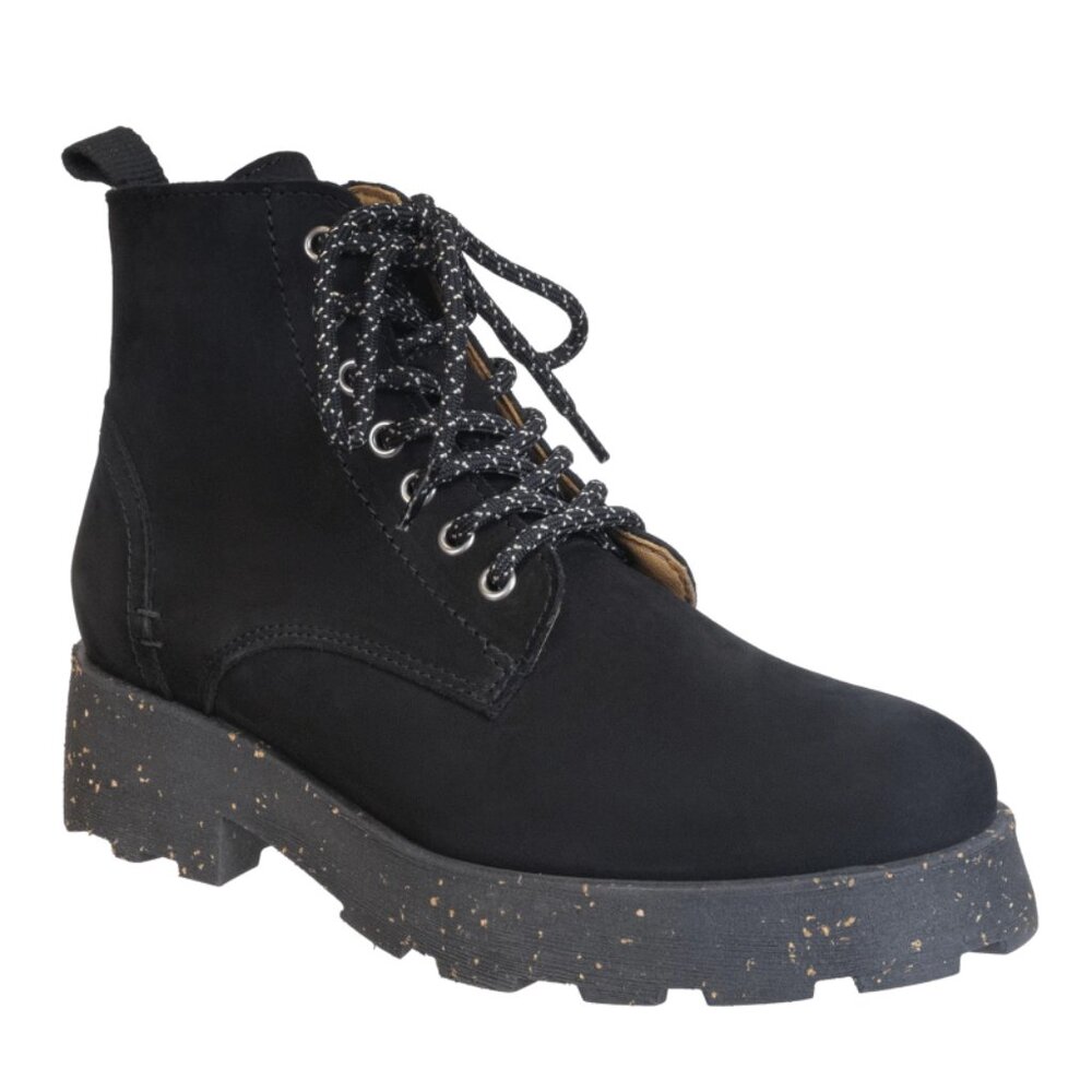OTBT IMMERSE BLACK Heeled Cold Weather Boots Women's Size 11 Made in Portugal